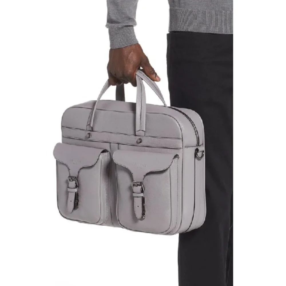 💕TED BAKER LONDON💕 Forsee Leather Briefcase Laptop Bag NWT